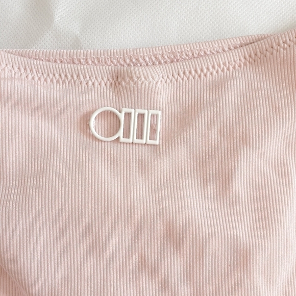 New Solid & Striped The Jade Rib Ballet P Barbie Pink Swim Bikini Bottom Small - Picture 14 of 16